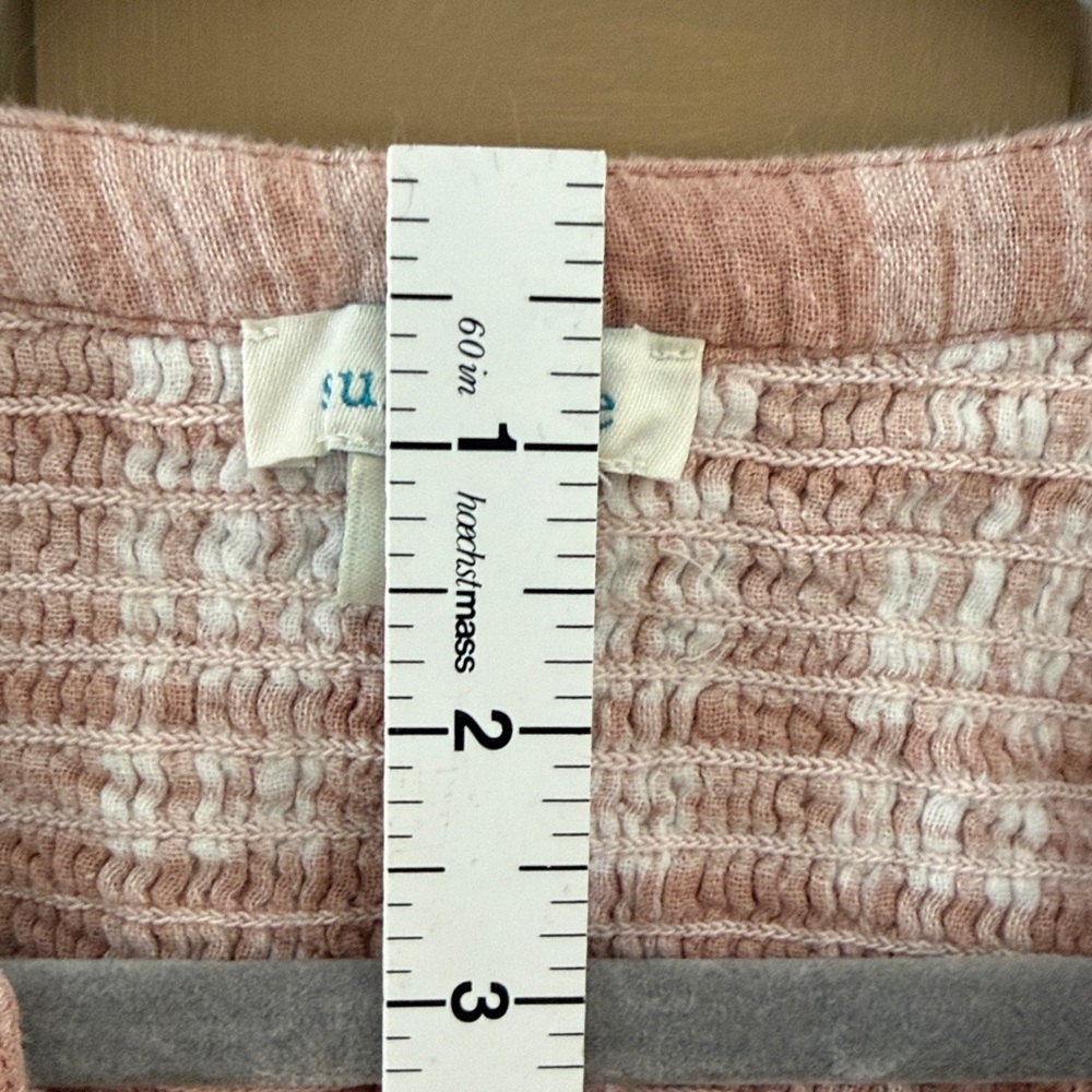 Sundance Blush Plaid Women's Blouse. Size L 100% cotton - Picture 9 of 10